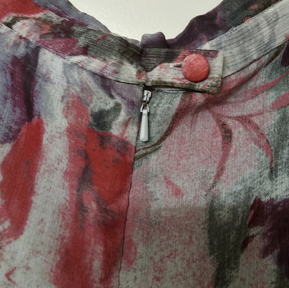 Beautiful  Vintage Watercolor patterned skirt - Picture 3 of 7